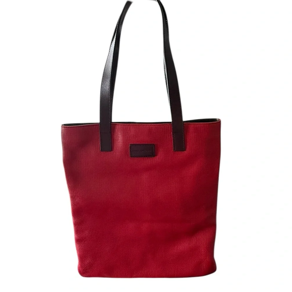 Dolce & Gabbana Tall Red Pebbled Leather Shopper Tote | Made in Italy